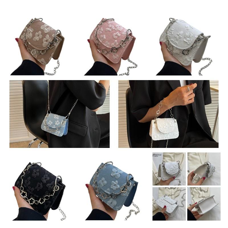 Stylish Vintage Mini Bag With Chain Strap Chic Pu Leather Crossbody Bag For Women