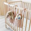 Baby Bed Organizer Hanging Storage Bag With Soft Fabric Material For Infant And Toddler Use
