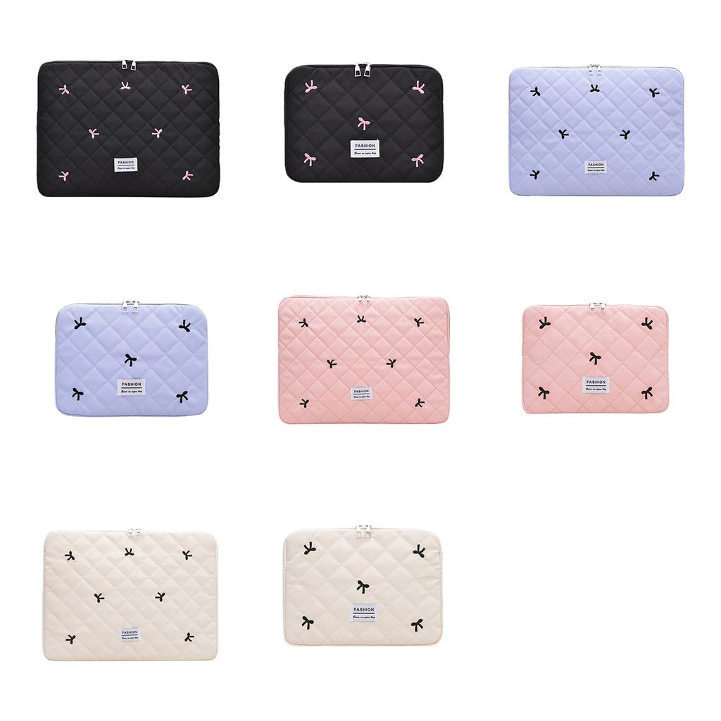 Laptop Carrying Case,Computer Sleeve Laptop Protective Cover with Zipper for Womens Girls Gift Cute Bows Laptop Sleeve