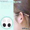 10 Pairs Anti-slip Silicone Ear Grip Glasses Eyeglasses Leg Ear Hook Stopper Bracket Fastener Accessories Temple Tip Holder