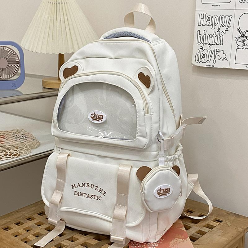 

Школьные ранцы Детские для девочек начальной школы Ученики средней школы Высокая ценность Ins Письмо Сумка от боли Рюкзак