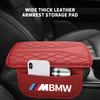 HVHE9 Leather Car Armrest Center Console Pad Auto Seat Arm Rest Mat For BMW Performance M E87 E30 E46 E28 F35 G20 E93 F20 X3 X