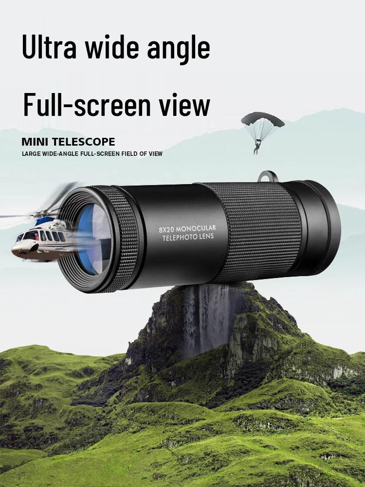 HD Pro Monocular Telescope: High Magnification, Ultra-Portable, Ideal for Concerts and Outdoor Use.