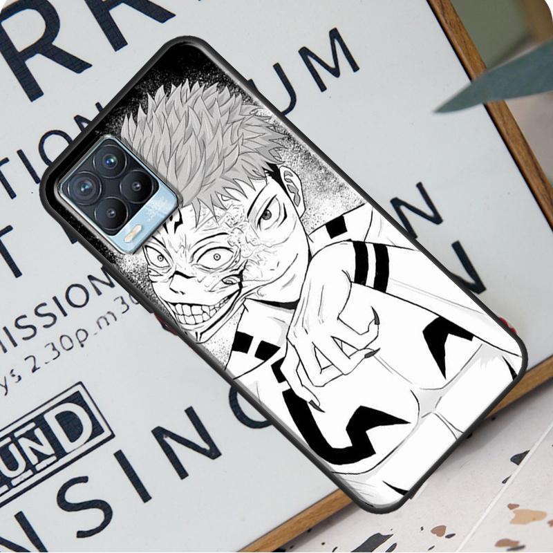 

Чехол с рисунком аниме Jujutsu Kaisen Ryomen Sukuna для Realme 8i 8 Pro GT Neo 2 Master C15 C21, чехол для OnePlus 8T 9R Nord2 9 Pro GT Master Explorer5G
