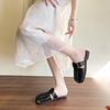 Neue gewebte Hohlschuhe weiche Sohle bequem mit Rock Tasche Kopf Halbschuh