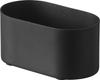 Yamazaki Mill Storage Holder Double Black W12.7×D6.9×H6.1cm Tower Electric Mill Stain Prevention Stand with Silicone Mat 11002
