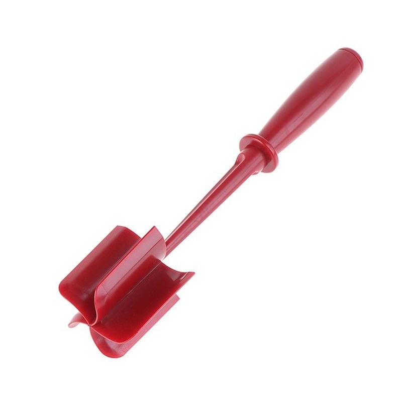 Multifunctional Heat Resistant Meat Masher ABS Chopper Ground Meat Chopper Utensil Non Stick Cookware красный