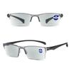 Smart Automatic Zoom Reading Glasses Anti Blue Ray Eyeglasses Autofocus Power Half-Rim Near Far Computer Glasses