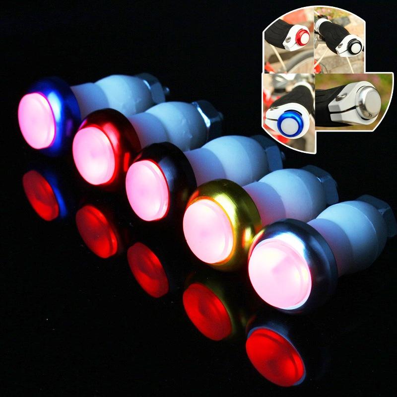 1 Coppia Luce Manubrio Bici Segnalatore di Svolta per Ciclismo LED Tappi Estremità Manubrio Luci Indicatori Accessori Bicicletta