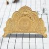 Elegant Nordic Style Metal Tissue Holder With Floral Design Gold Finish Living Room Office Bathroom