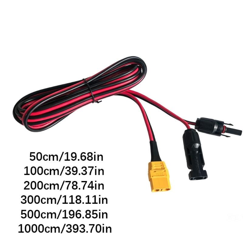 XT90H Female Input Cable for Solar Charging, Solar Side End Cord for Home Backup and Outdoor Generator Charging