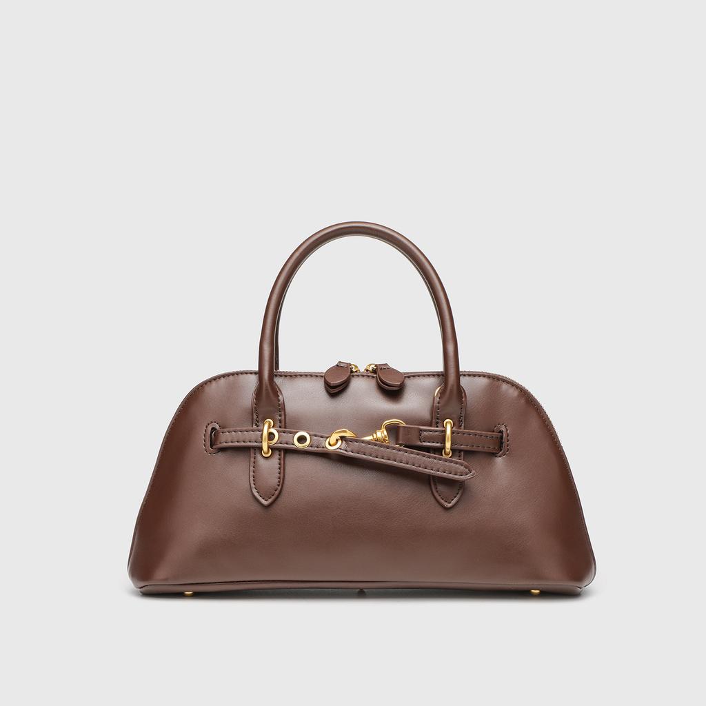 Shell Bag Women's Retro Portable Commuter Bowling Bag Niche Fashion High-grade Sense Single Shoulder Crossbody Bag