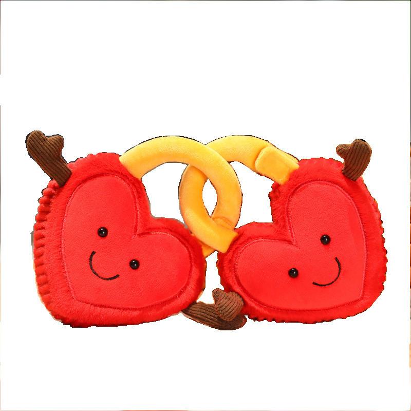 

Heart Lock Plush Toy Couple Gift For Valentines Day Romantic Decor
