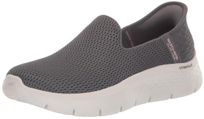 Damskie ciemnoszare sneakersy Go Walk Flex Slip-ins-Relish