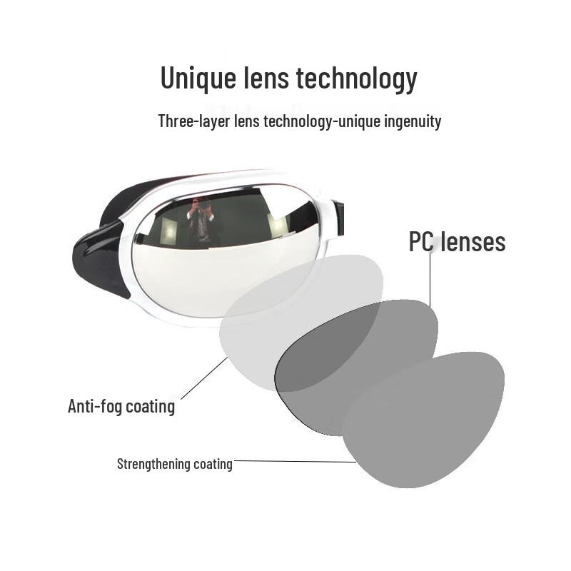 HD Anti-Fog Electroplated Silicone Swimming Goggles