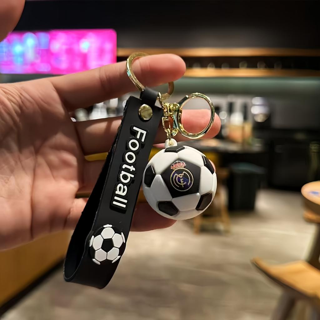 Cartoon Weltmeisterschaft Gedenk-Fußball Schlüsselanhänger Anhänger Schüler Paar Schultasche Autoschlüssel Anhänger Geschenk