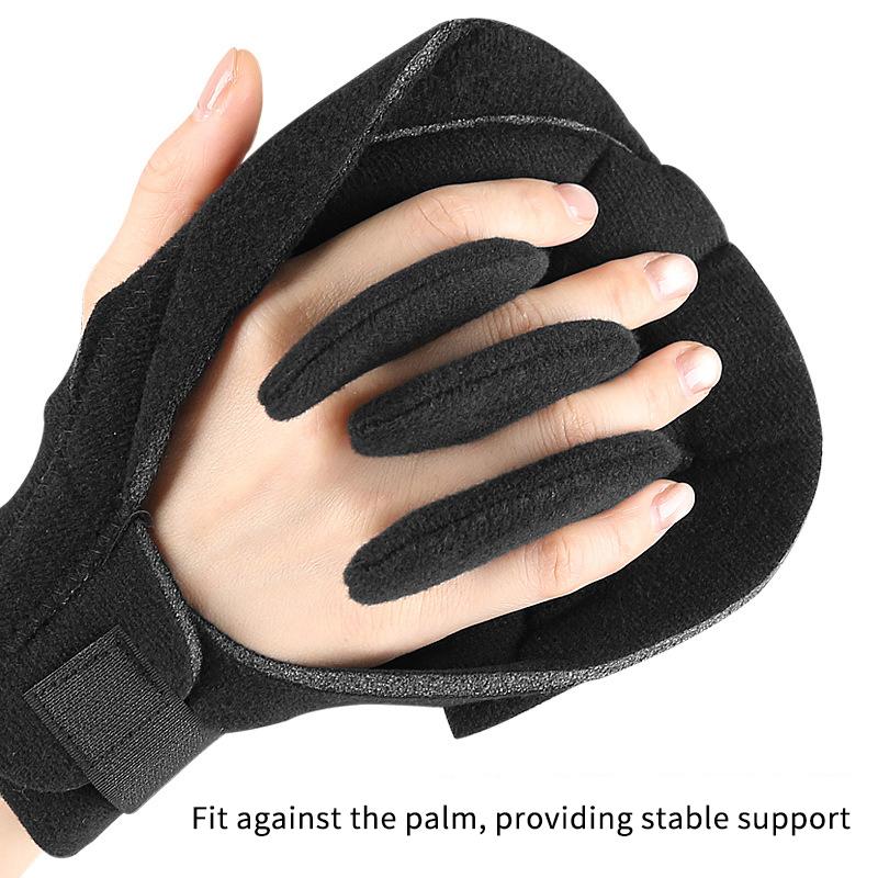 3D Built-in Finger Separator Hand Brace Orthopedic Pad for Contracture Relief Support for Stroke Paralysis Patients Home Therapy