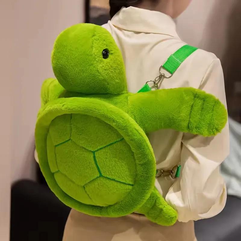 40cm Kawaii Schildpad Rugzak Pluche Speelgoed Gevuld Zacht Dier Schildpad Kussen Kussen Huis Decoratie Verjaardagscadeaus Terug naar School Anime yellow