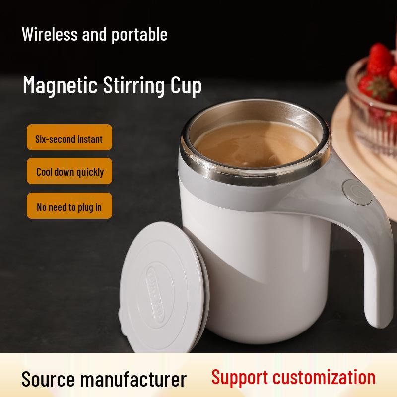 Tazza Mescolatrice Automatica Wireless - Shaker Elettrico Portatile per Caffè e Latte