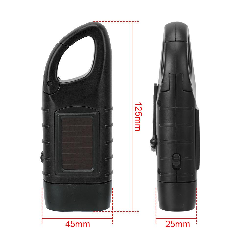 Hand Crank Dynamo Traditional Design for Outdoor Camping Mountaineering LED Flashlight Portable Torch Lantern Solar Power Tent Light
