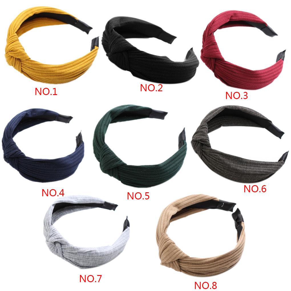 Fashion Women's Soft Headband Alice Band Top Knot Headbands Twist Hairband 1pcs