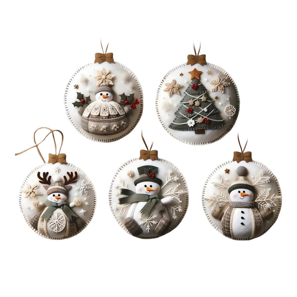 DIY Christmas Felt Patch Kit Sewing Supplies Felt Ornaments Craft Set Multi-Purpose Xmas Felt Mending Kit for Tree & Home Decor