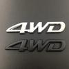 1 szt. Chromowane Metalowe Litery Logo Samochodu 3D 4WD Błotnik Samochodu Boczny Tylny Bagażnik Emblemat Odznaka Naklejki