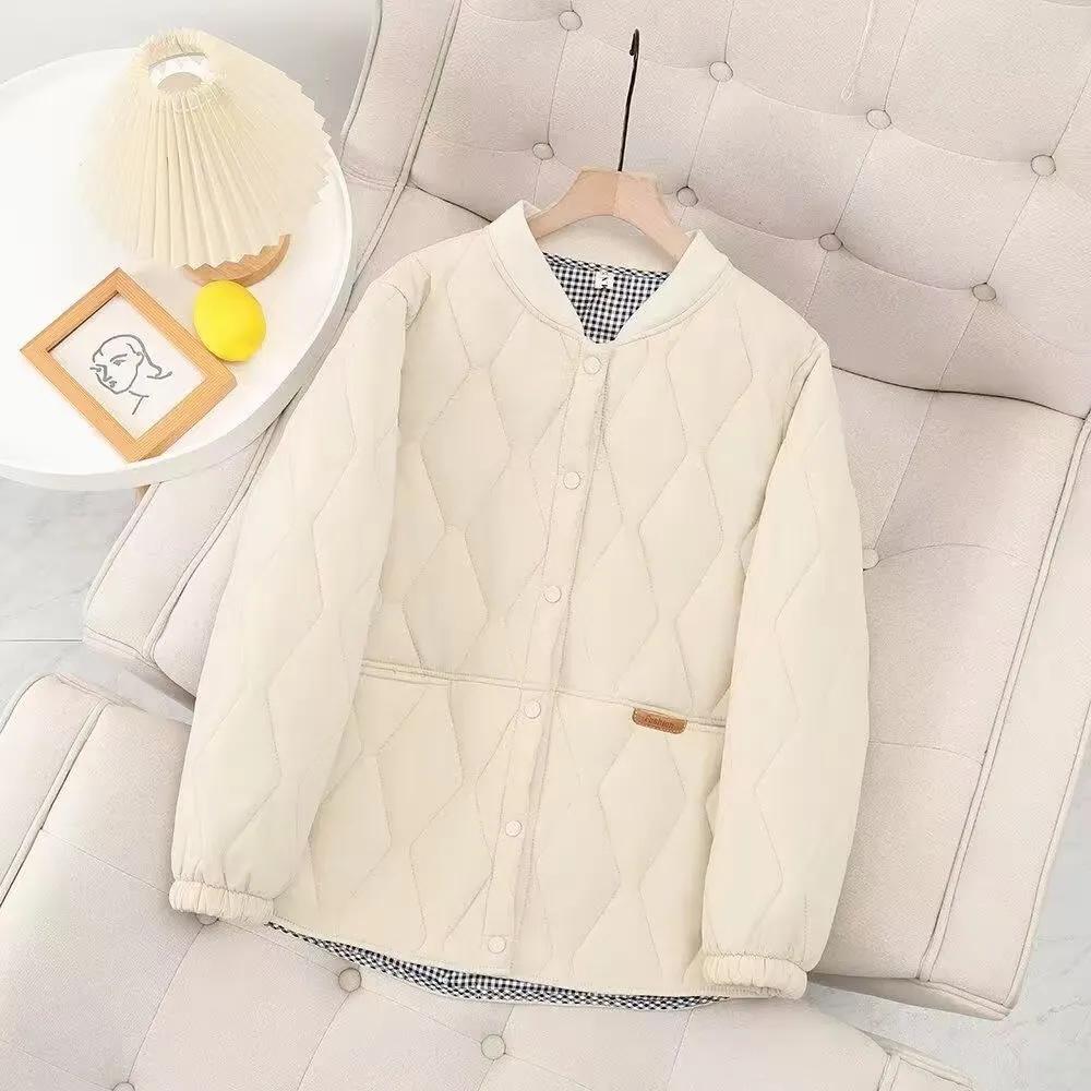 Women's Plus Size Short-Length Warm Jacket for Fall/Winter Simple, Lightweight Commuter Jacket