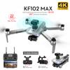 2024 Novo KF102MAX GPS Drone 4K Câmera HD Profissional 2 Eixos Gimbal Anti-Shake 5G WiFi FPV Brushless Dobrável RC Quadcopter Brinquedo Presente 1200m