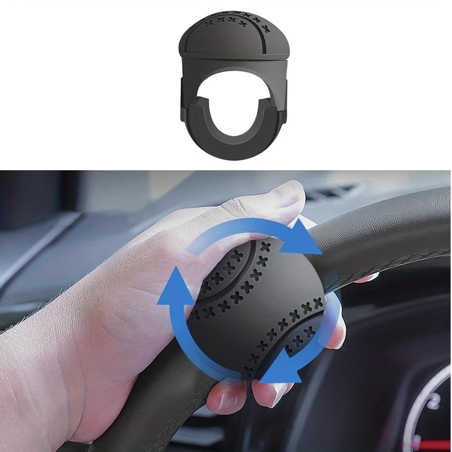 Steering Wheel Spinner Knob, ABS & Silicone Non-Slip Knob With Metal Ball Bearing, Easy Installation, Car Steering Wheel Power Handle Knob Fit