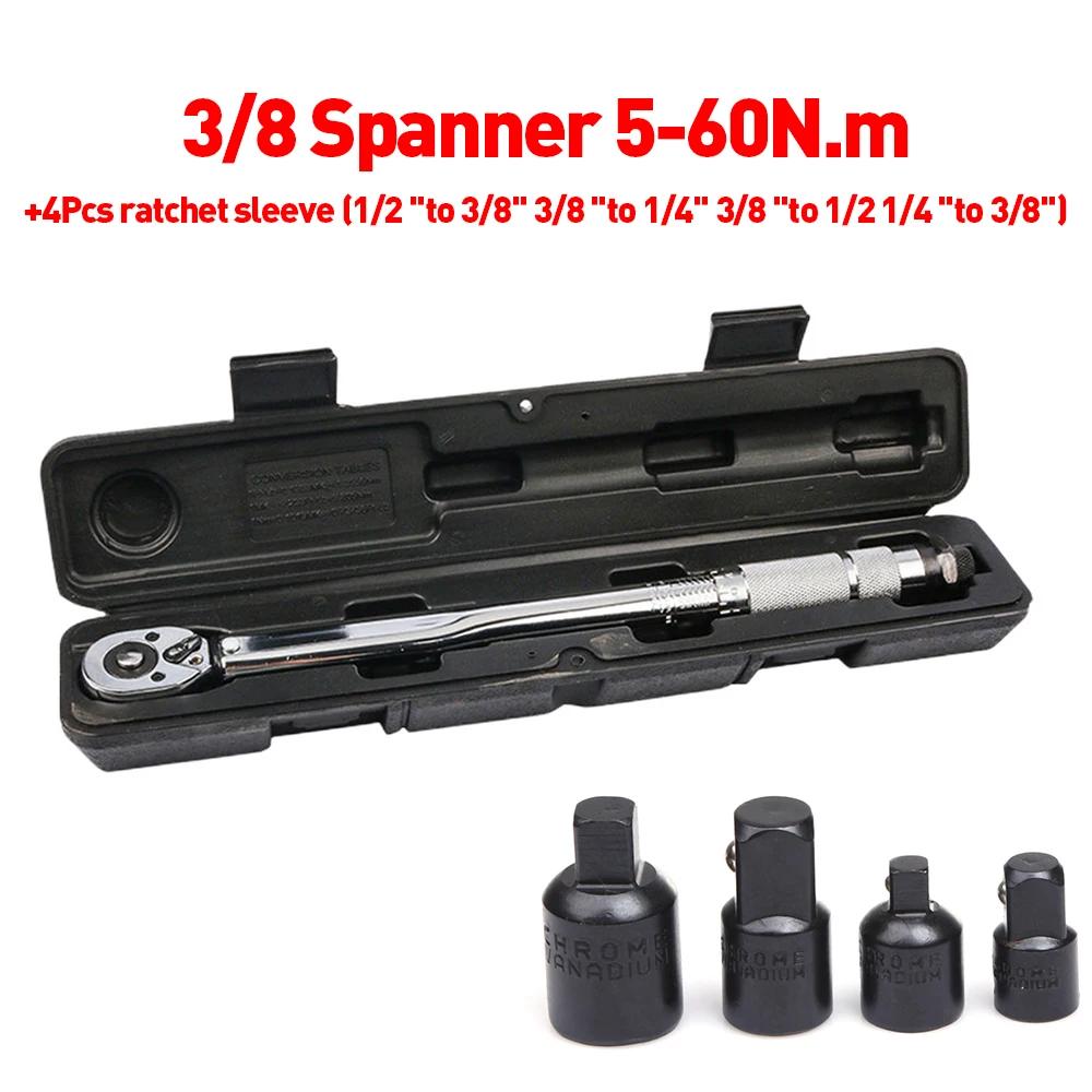Ratchet Torque Wrench Square Drive 10-150N.m Reversible Ratchet Key 1/2 Inch Adjustable Torque Spanner Precise Preset Hand Tool