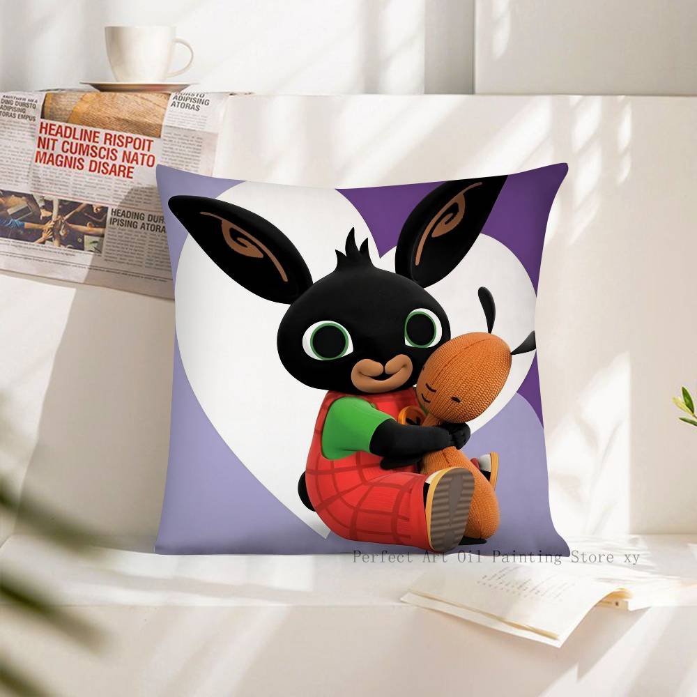 

BBing Rabbit Pillow Case Fashion Square Pillowcase Bedroom Sofa Room Ins Decoration Leisure 40x40 cm