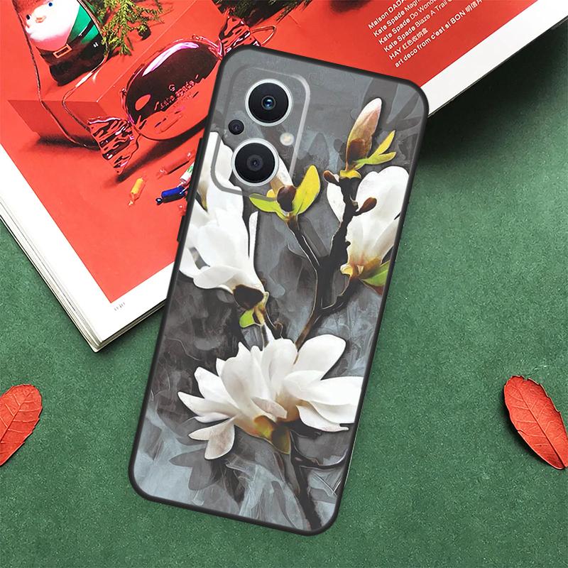 3D Blumen Relief Hülle Für OPPO Reno 10 11 12 13 14 Pro 11F 12F 13F 14F 7 8 Lite OPPO Find X9 X8 X5 Pro Abdeckung