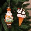 Christmas hot-selling donut decoration pendant Christmas holiday atmosphere decoration small pendant alkaline water bread decoration props