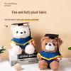 Graduation Teddy Bear In Doctor's Gown with School Emblem - Perfect for Graduation Gifts