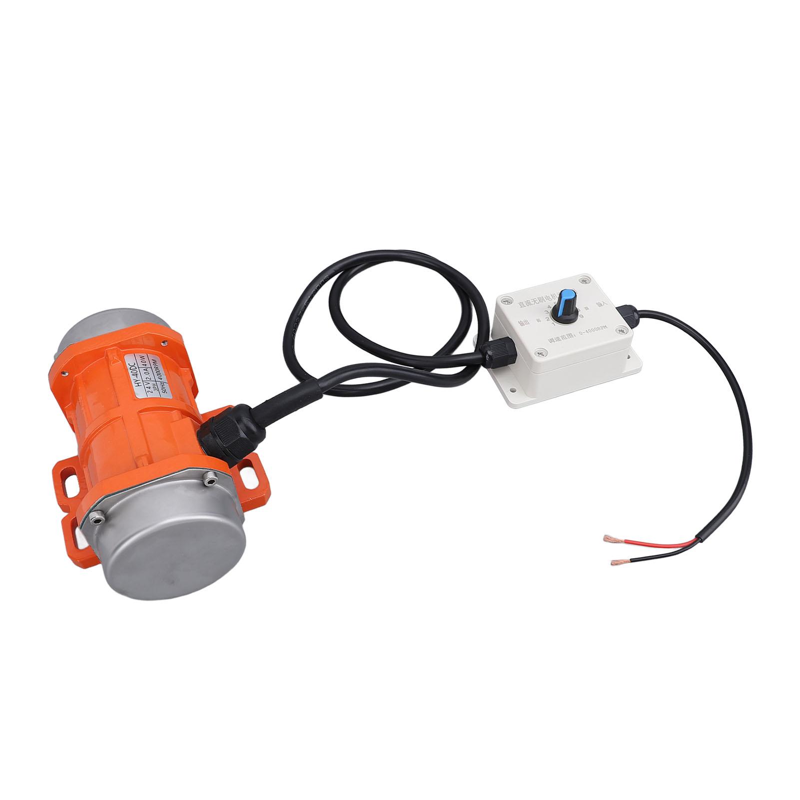 Moteur à Vibration Sans Balais 24V 4000 tr/min Vitesse Étanche IP65 Petit Électrique Béton Moteur