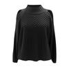 Ladies Fashion Sweater Solid Color Off Shoulder Oversize Loose Sweater