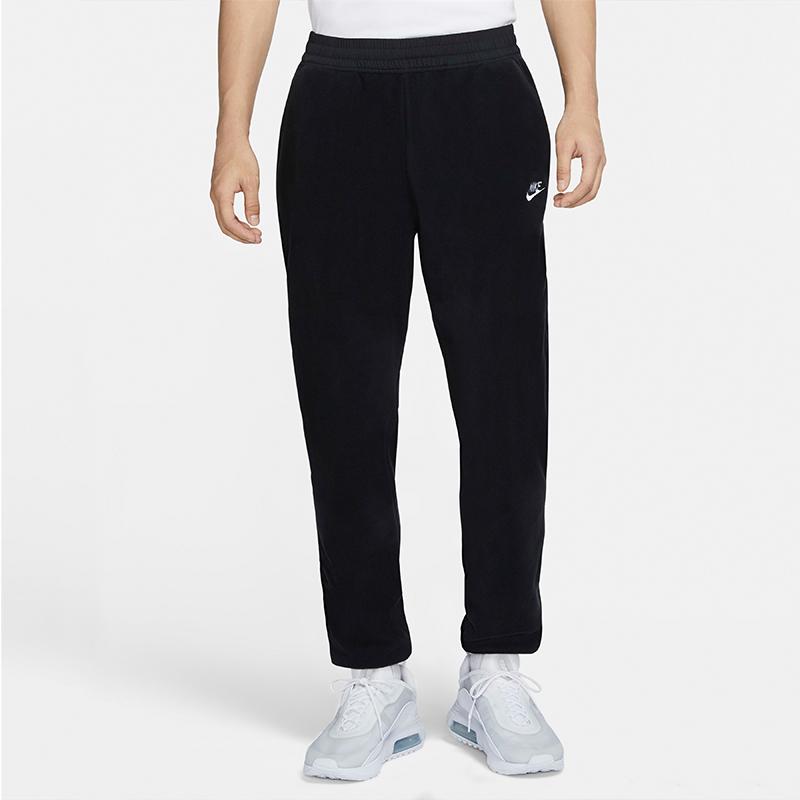 Nike Sportswear Fleece Warm-Up Pants Men Bottoms Black CU4372-010