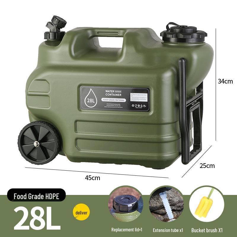 Car-Mounted Outdoor Camping Water Storage Tank with Faucet