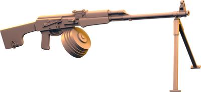 IDAP Technology Kalaschnikow RPK Leichtes Maschinengewehr 4 Stück 3D-Drucker-Bausatz PD48379 1/48 Sowjetisch/Russisch