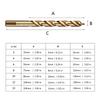 3-13mm M35 Cobalt Drill Bit Twist Jobber Length Drill Bit Round Shank for Hardened Metal Iron Plastic and Wood Metal