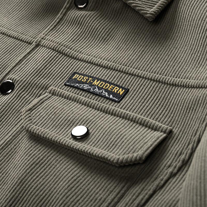 Corduroy Jacket Men's Spring and Autumn New Jacket 2025 Business Casual Youth Versatile Top Clothing Men's Trend Brand