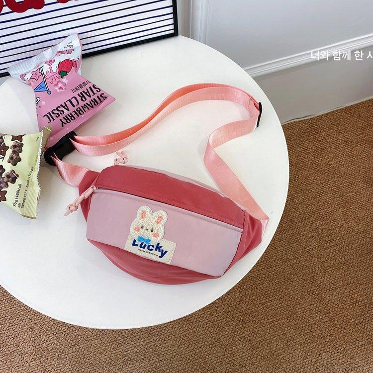 

Japanese cute breast bag female ins wind large capacity casual versatile student messenger bag fashion sports cycling fanny pack one size fits all