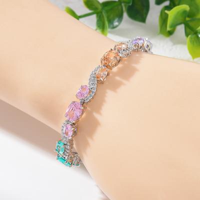 Simple Inlaid Aaa Round Zircon Temperament Exquisite Bracelet Jewelry Female Spot
