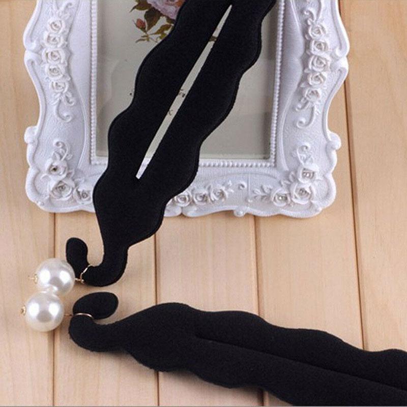 Magic Sponge Clip Foam Donut Hair Styling Bun Maker Curler Tool Ring Twist Black