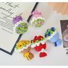 Handmade Crochet Mini Flower Keychain Bag Charm Gift
