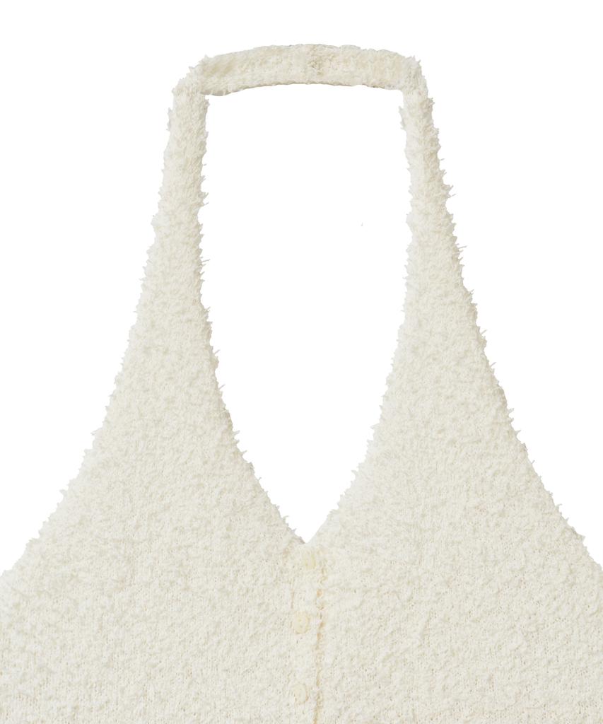 NOIRER FOR WOMAN Feathery Halterneck Knit (Cream)