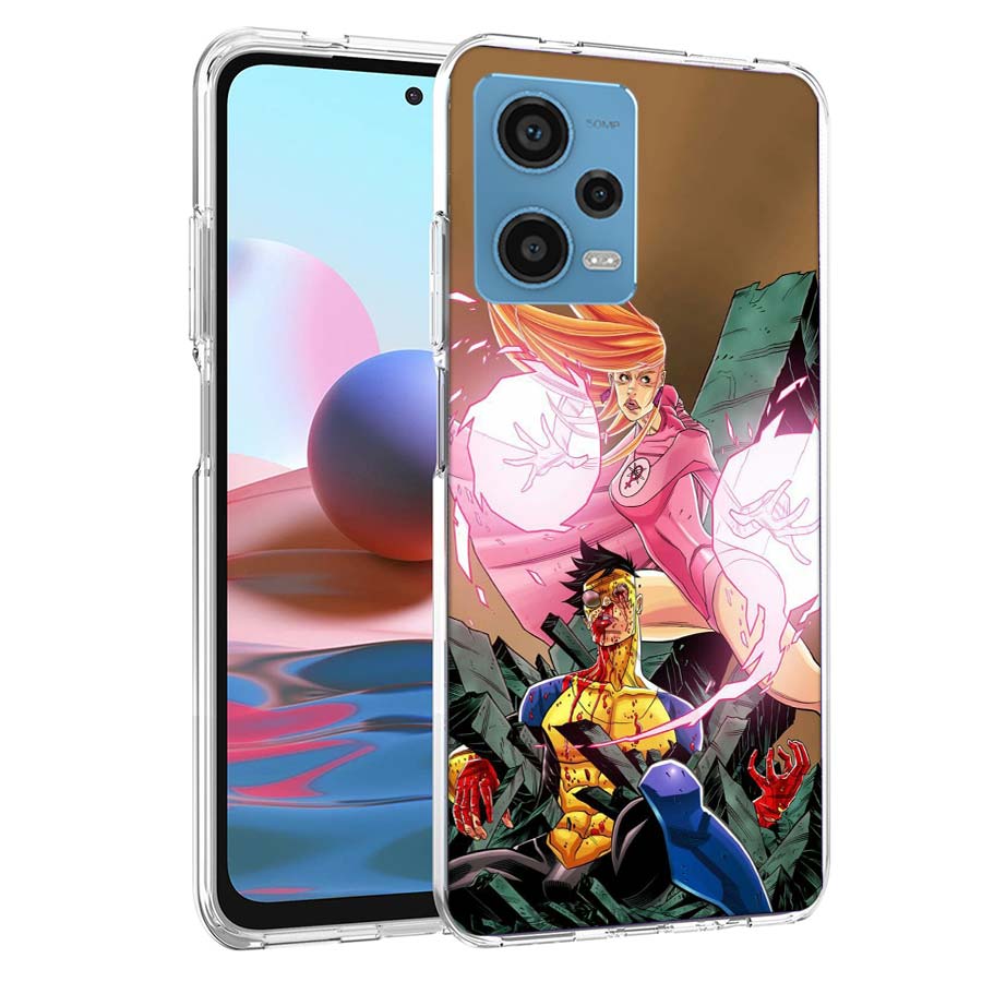 Cartoon Invincible Phone Case For Redmi Note 13 12 14 15 Pro Plus 13R 11 11T 11E 11S 10 Pro 10S 9 9S Cover Cell Clear TPU Capa C