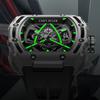 Zunshi Automatic Mechanical Watch Personalized Wine Barrel Type Overseas Temu