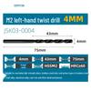 Capson M2 High-Speed Steel Left-Hand Twist Drill Bit for Stainless Steel, Straight Shank, 1-16mm